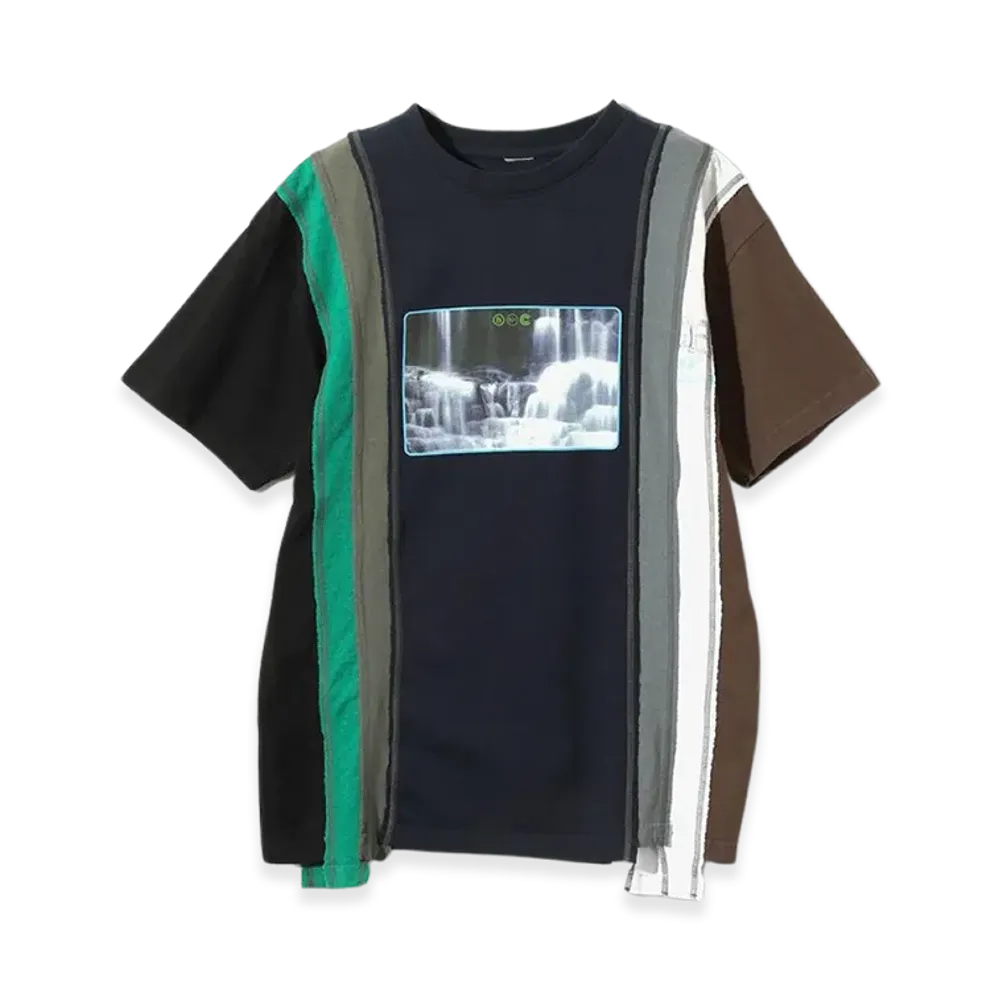NEEDLES x Hidden 7 Cuts S/S T-Shirt "Off White/Green/Blue"