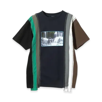 NEEDLES x Hidden 7 Cuts S/S T-Shirt "Off White/Green/Blue"