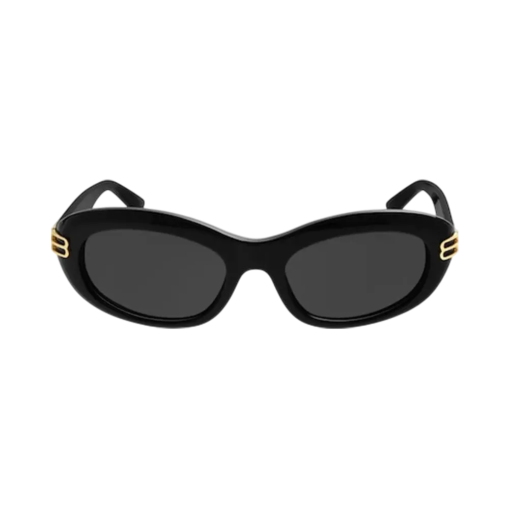 BALENCIAGA Casino Round Sunglasses "Black"