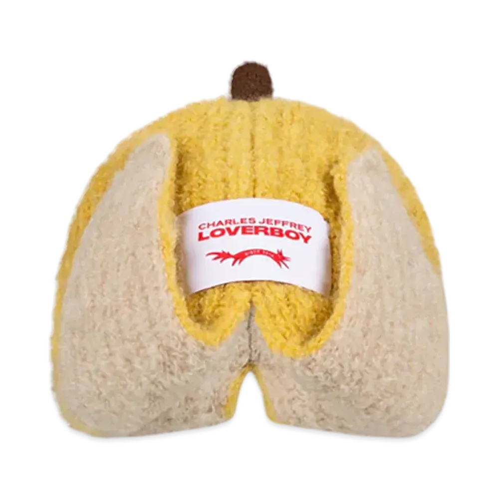 Charles Jeffrey Loverboy Mohair Chunky Banana Beanie "Yellow"