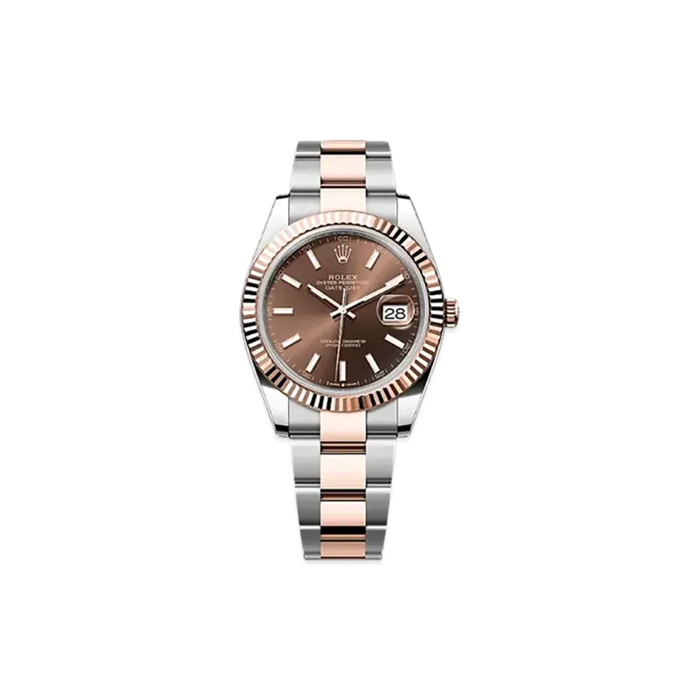 ROLEX Datejust 41 Oystersteel & Everose Gold "Brown"