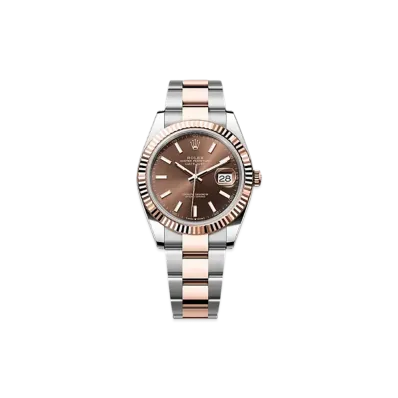 ROLEX Datejust 41 Oystersteel & Everose Gold "Brown"