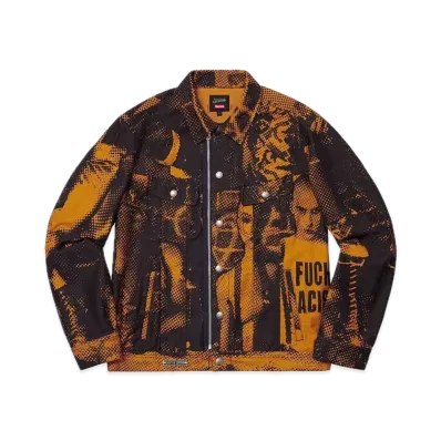 Supreme x Jean Paul Gaultier Fuck Racism Trucker Jacket "Gold"