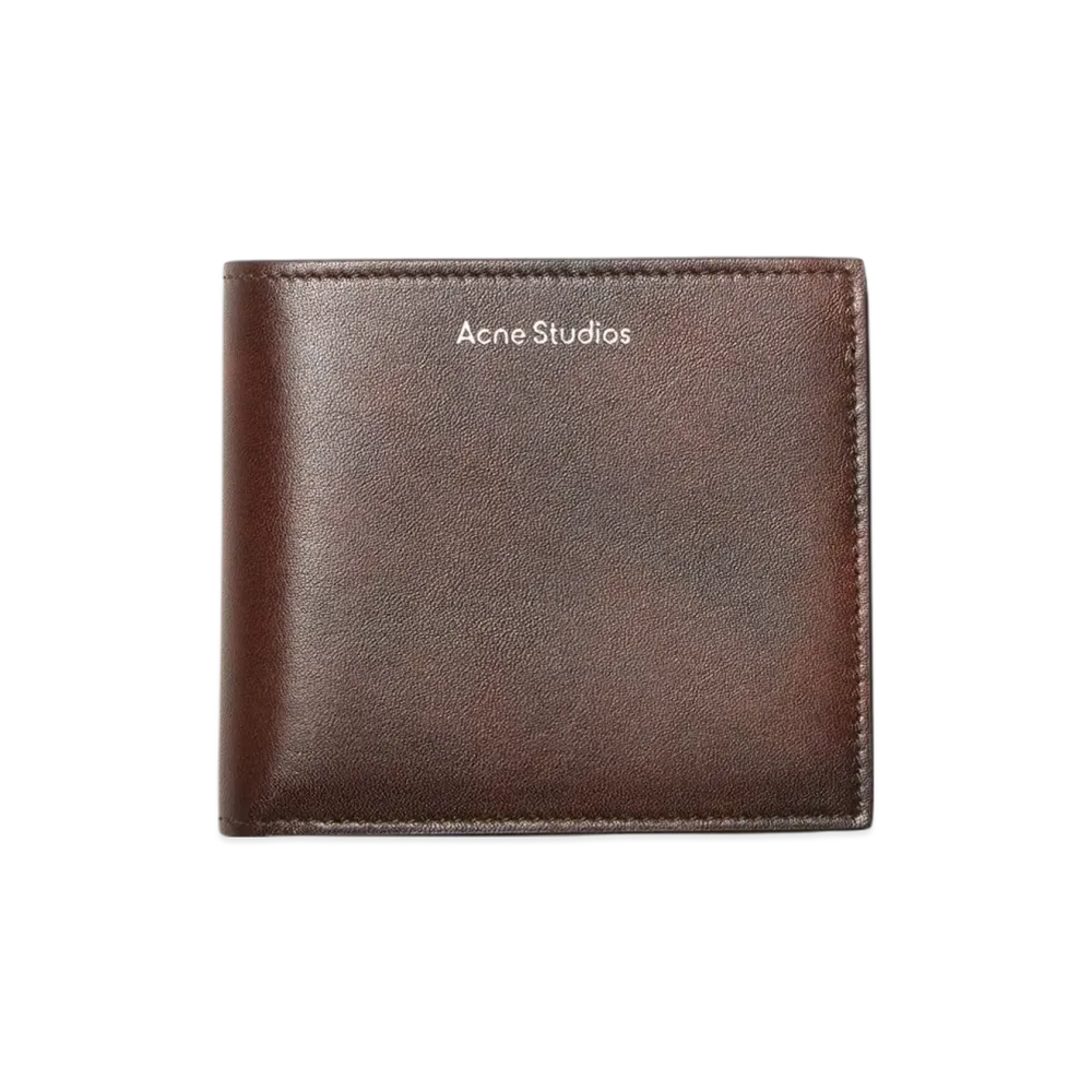 Acne Studios Folded Leather Wallet "Dark Brown"