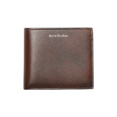 Acne Studios Folded Leather Wallet "Dark Brown"