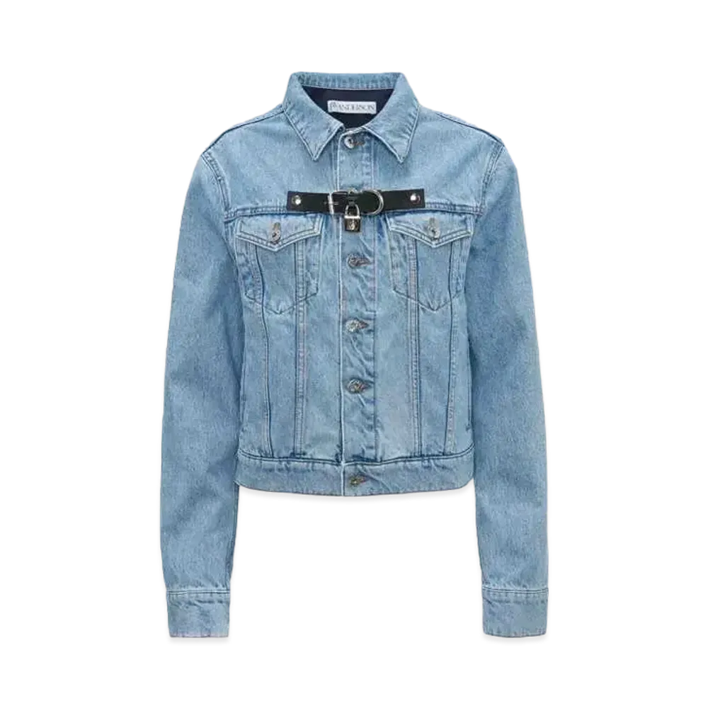 JW ANDERSON Padlock Strap Trucker Jacket "Light Blue"