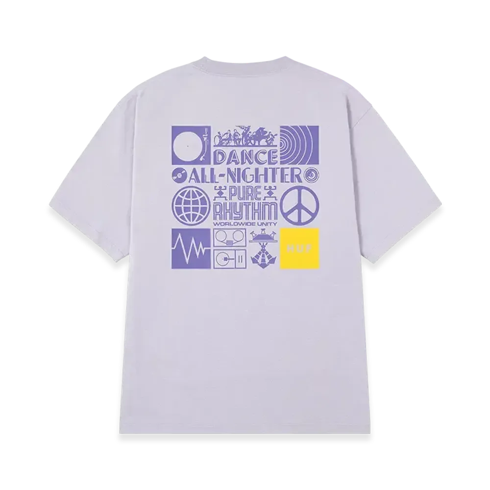 HUF Sound Wave Tee "Lilac Chalk"