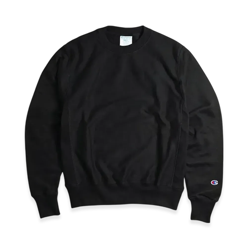 Champion Reverse Weave Crew Neck Sweat Bigsize "Black"