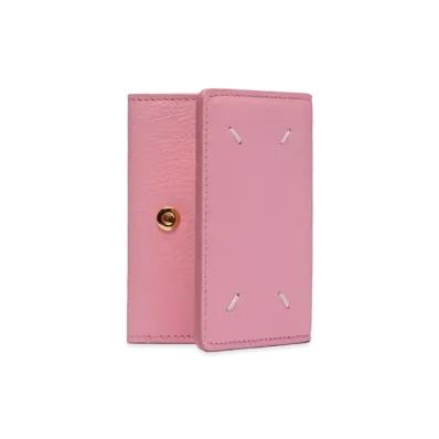 Maison Margiela Snap Button Leather Wallet "Pink"