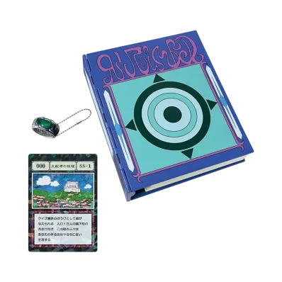 BANDAI "Ichiban Kuji" -HUNTERxHUNTER GREED ISLAND 2 Double Chance Campaign- G.I. Binder & Ring & Card (No.000 Ruler's Blessing) MASTERELIVE COLLECTION