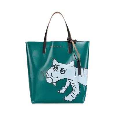 Marni Green And Blue Tribeca Messenger Bag "Green"