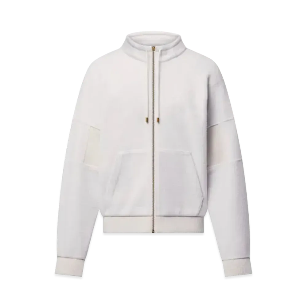 Louis Vuitton Quilted Textured Wool Blouson "Milky White"