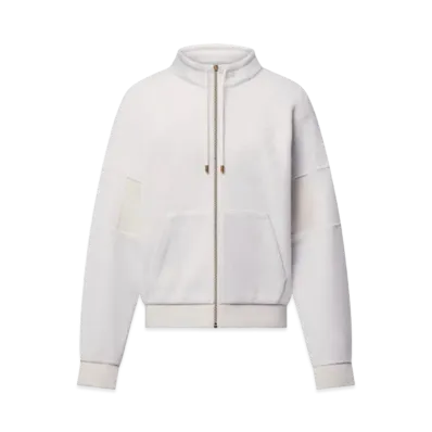Louis Vuitton Quilted Textured Wool Blouson "Milky White"