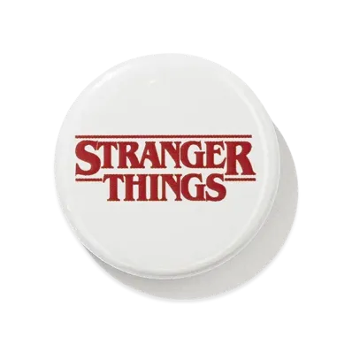 Netflix Stranger Things x V.A. Can Badge 32mm "White"