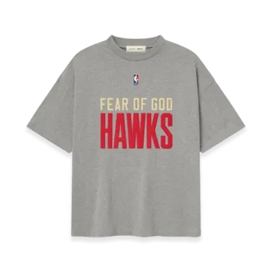 FEAR OF GOD x MLB ESSENTIALS Hawks Tee "Dark Heather"