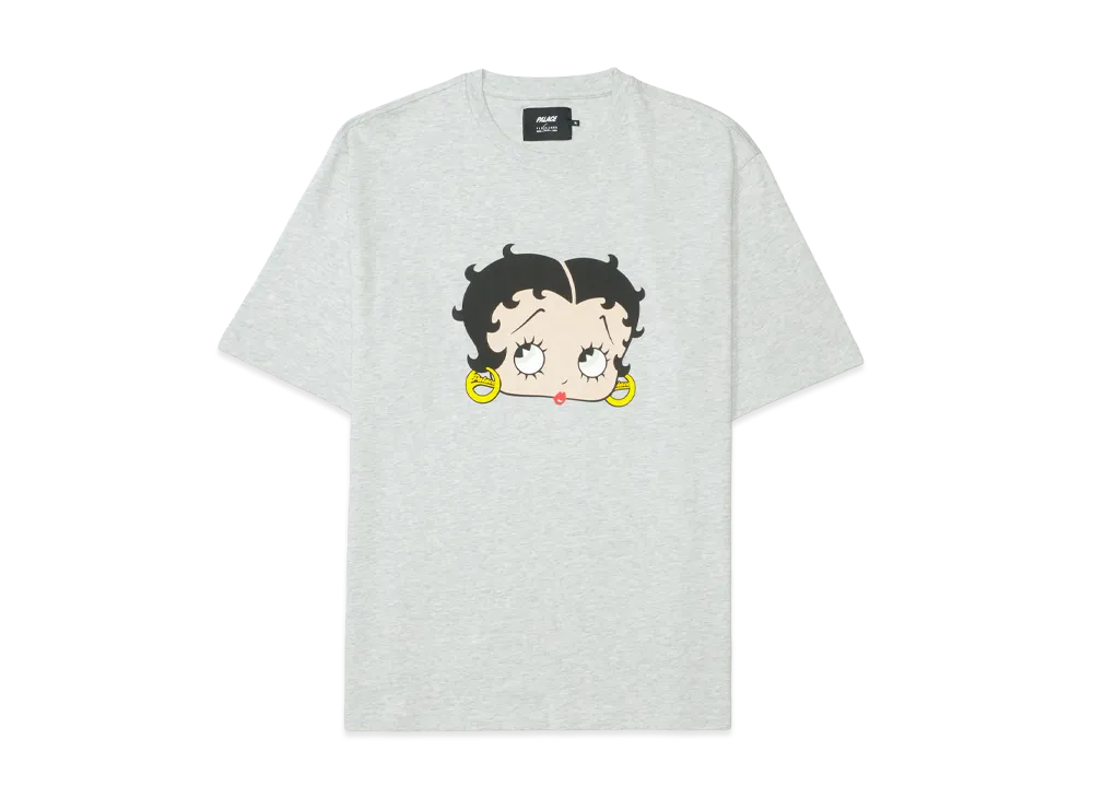 PALACE x Betty Boop T-Shirt "Grey Marl"