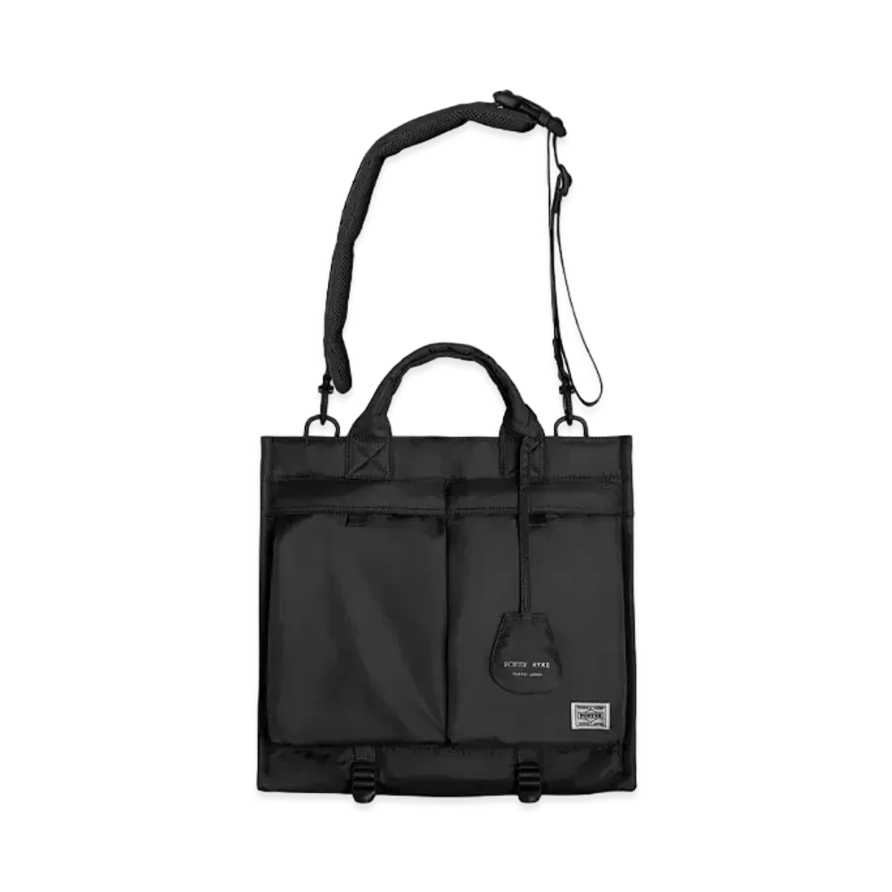 PORTER x HYKE 2Way Tote Bag Hyke Edition "Black"
