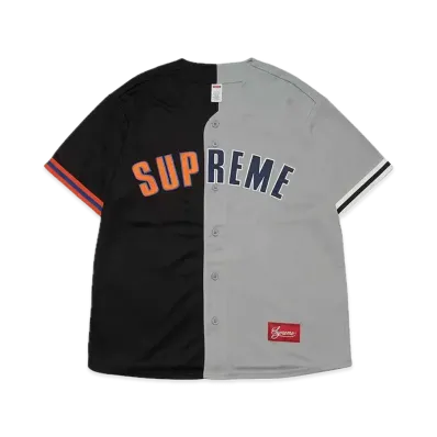 Supreme Don't Hate Baseball Jersey "Black Grey"