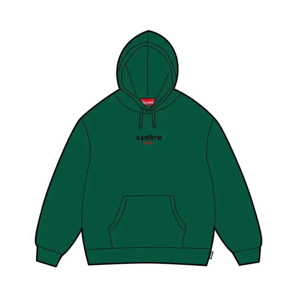 Supreme Classic Logo Shop Hooded Sweatshirt (Berlin) "Green"