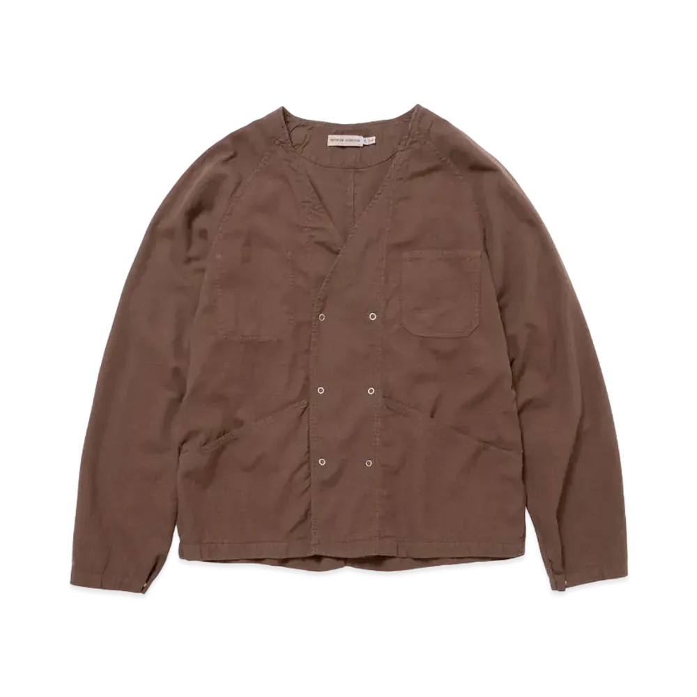 UNDERCOVER OZISM x Nonnative Monk Jacket Cotton Paper Viera Overdyed "Brown"