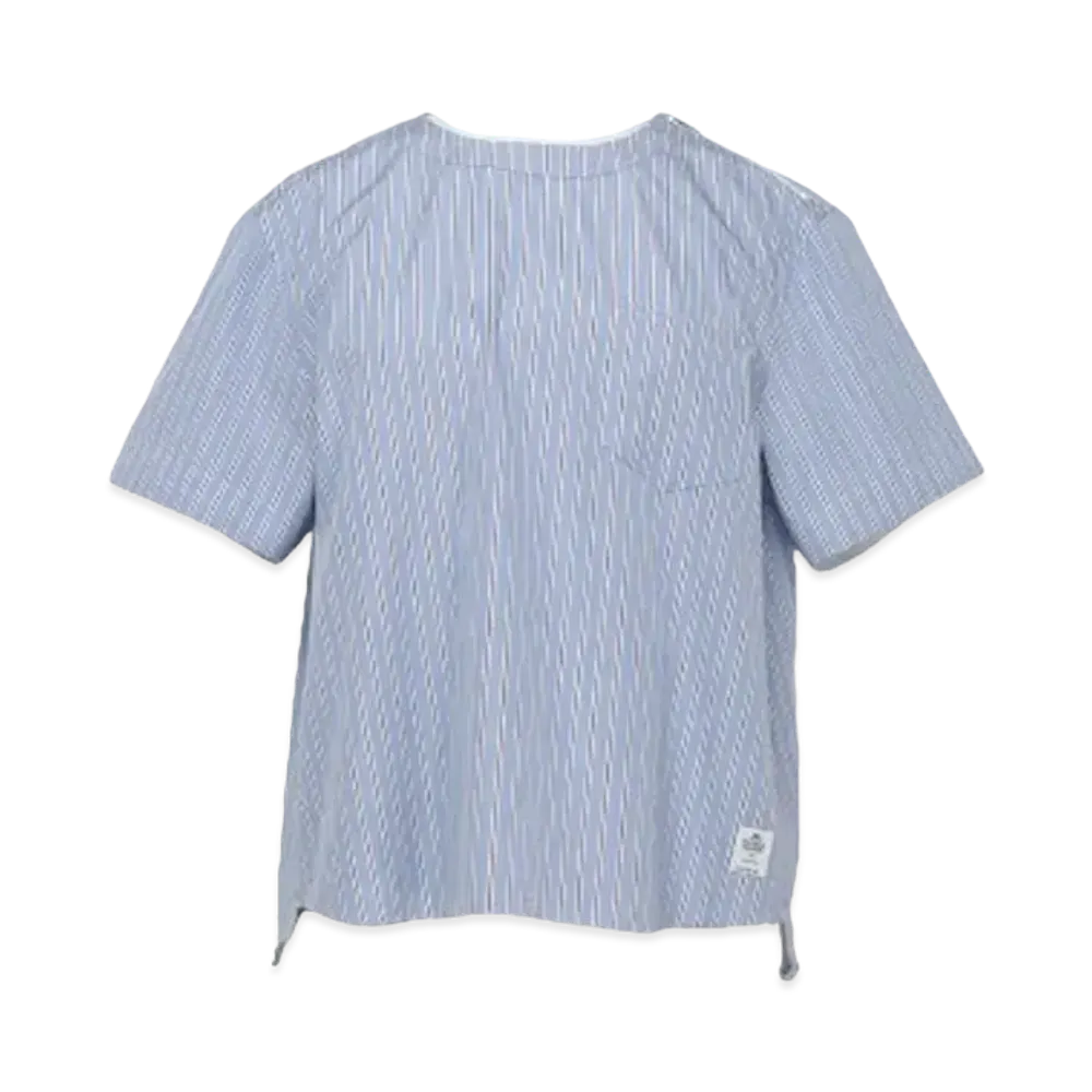sacai Thomas Mason Cotton Poplin Pullover "Light Blue Stripes"
