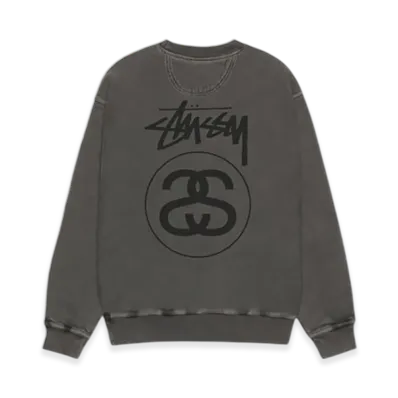 Stussy Stock Link Crew Pigment Dyed "Black"