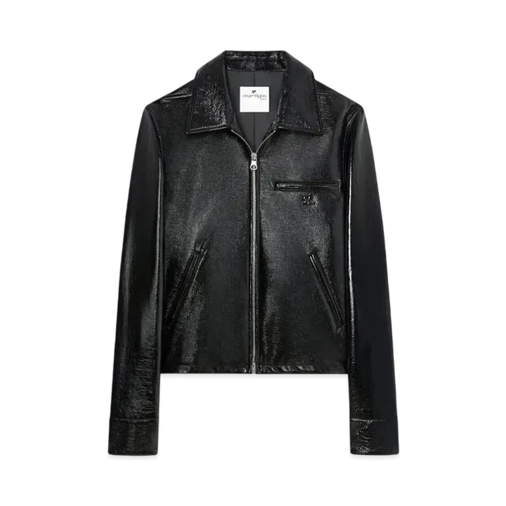 Courreges Vinyl Jacket "Black"