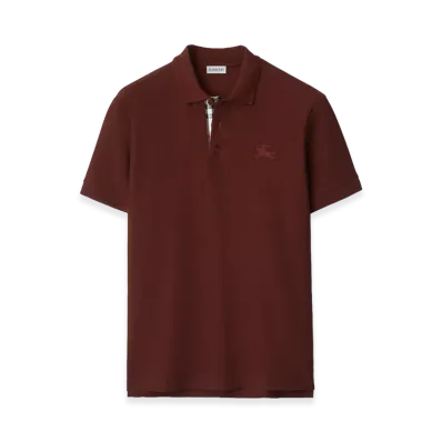 Burberry Cotton Polo Shirt "Box Red"