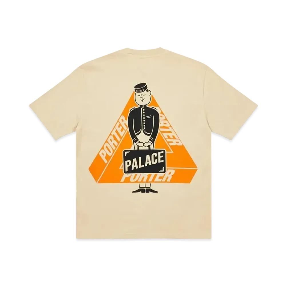 PALACE PORTER Tri-Ferg Bell Boy T-Shirt "Sand"