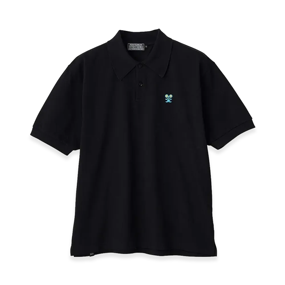 HYSTERIC GLAMOUR HYS Mouse Embroidered Polo Shirt "Black"