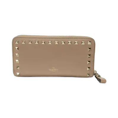 Valentino Garavani Rockstud Zip Around Wallet