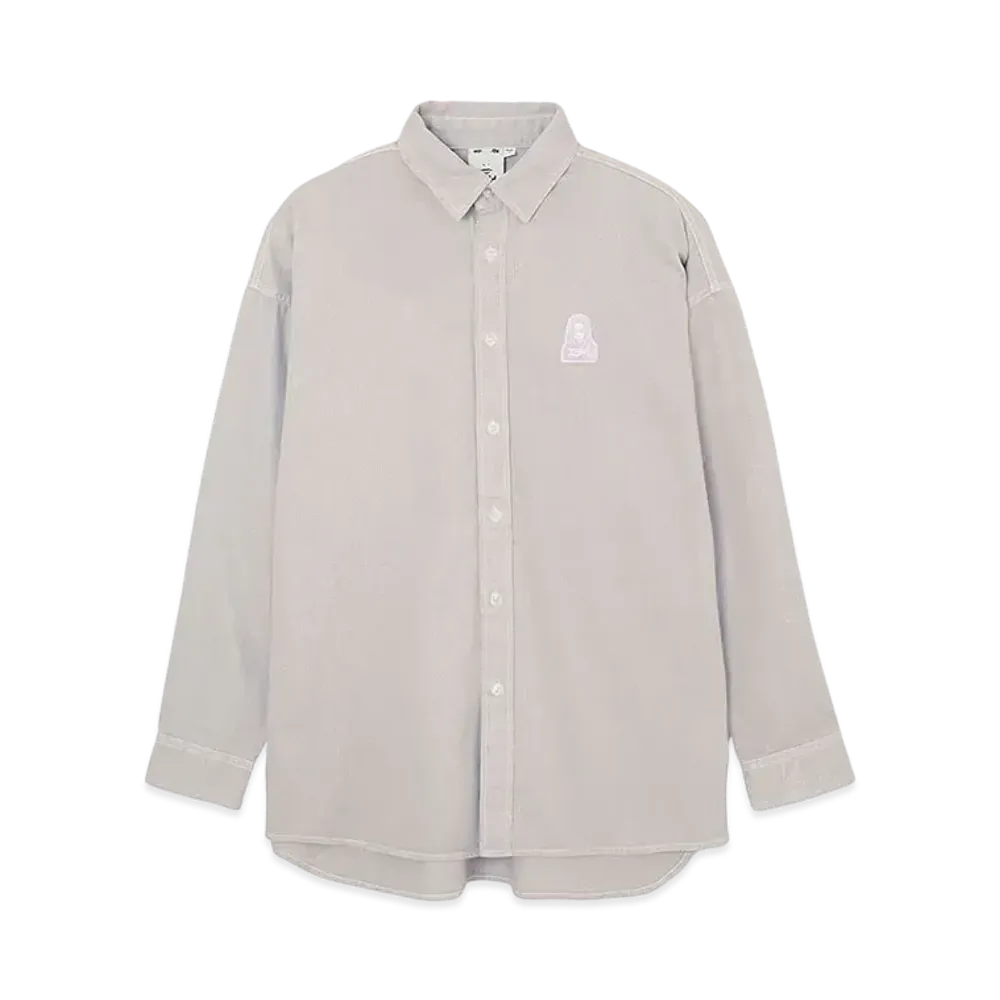 X-Girl Face L/S Shirt "Ltgrey"