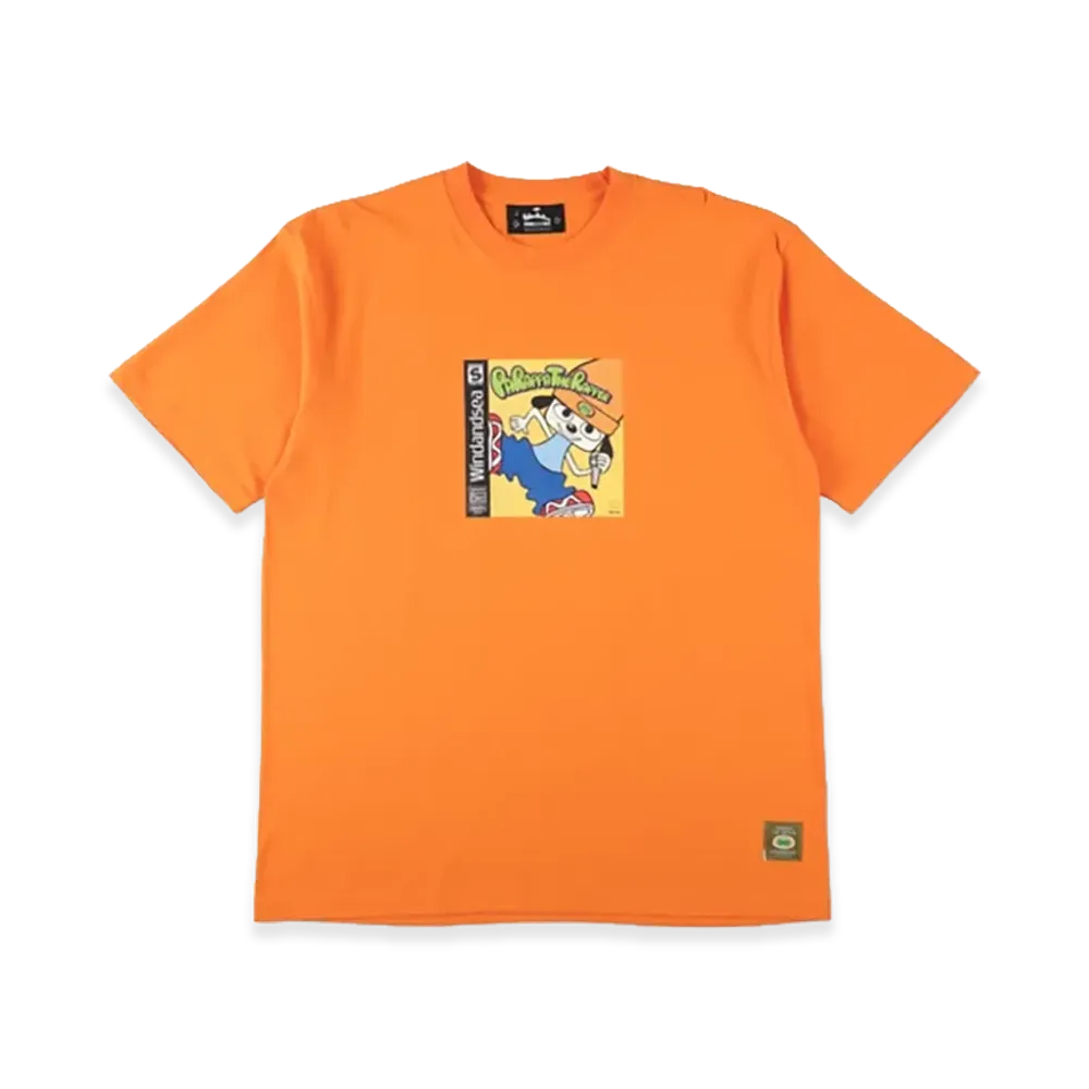 WIND AND SEA x Parappa The Rapper Parappa Cover Tee "Orange"