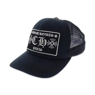 Chrome Hearts CH Trucker Cap Paris Exclusive "Black"