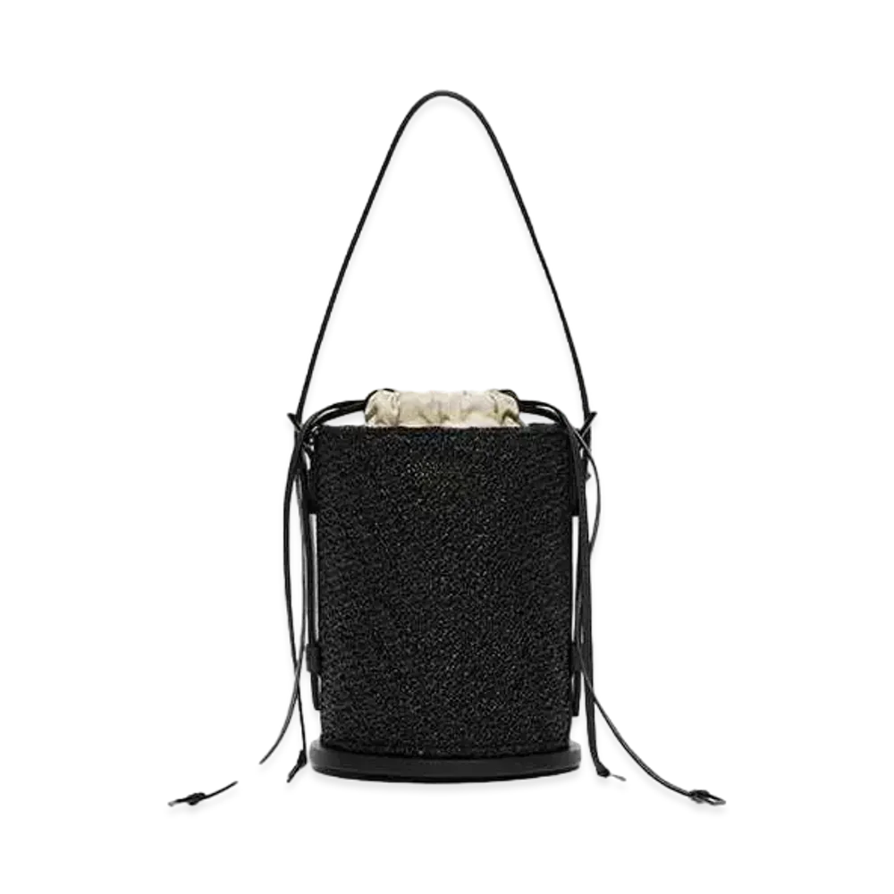Max Mara Bucket Crochet Bucket Bag "Black"