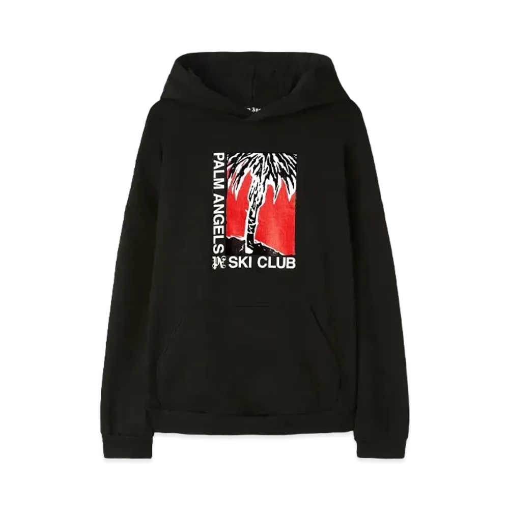 PALM ANGELS Palm Ski Club Hoodie "Black/White"