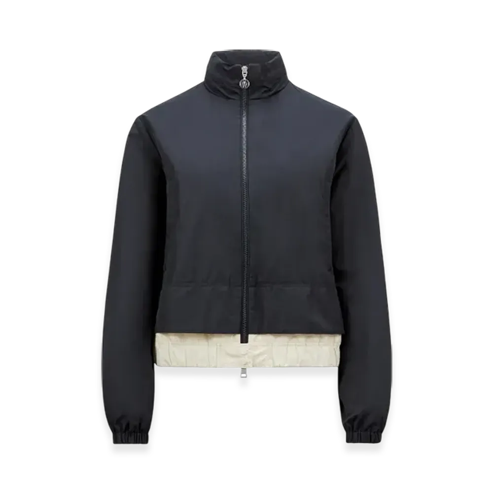 MONCLER Janze Hooded Twill Short Down Jacket "Navy Blue"