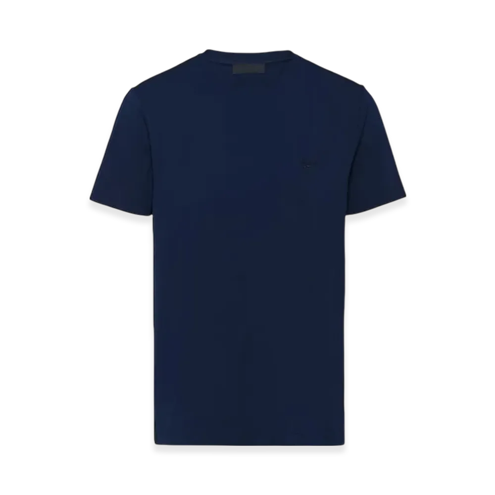 PRADA Stretch Cotton T-Shirt "Navy"