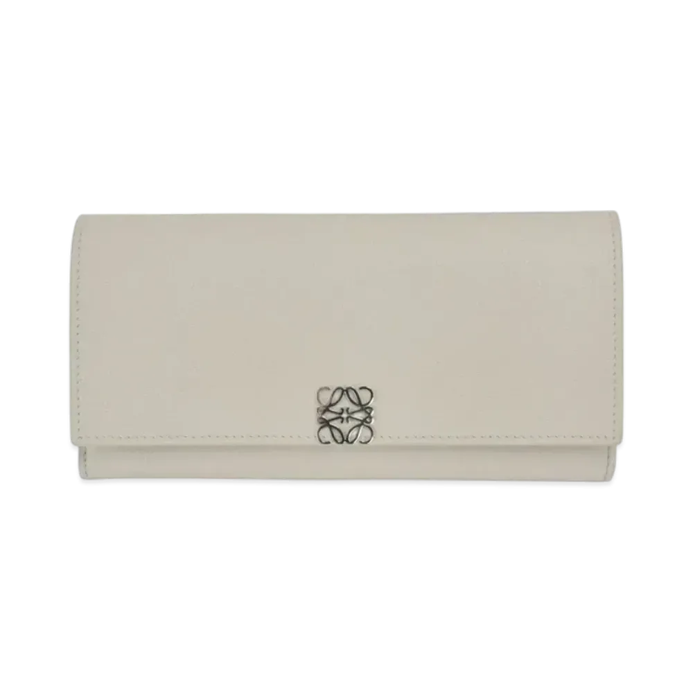 LOEWE Anagram Continental Wallet "Beige"
