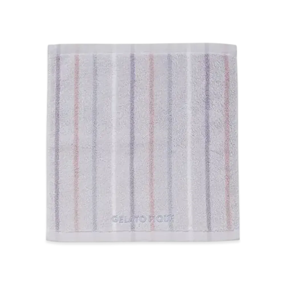 GELATO PIQUE Colorful Stripes Hand Towel "Lavender"