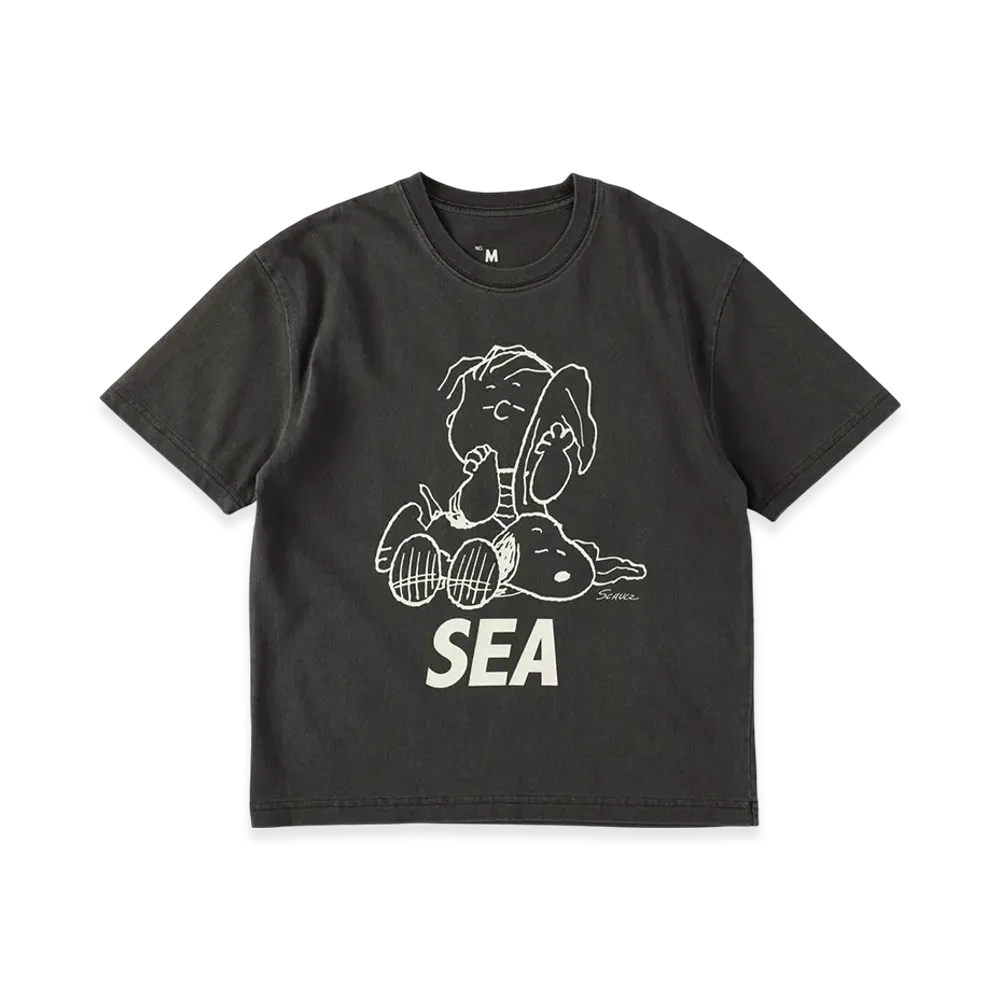 WIND AND SEA x SMOOTHY PGT Snoopy Child Tee "Black"