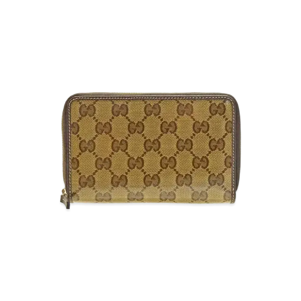 GUCCI  GG Crystal Zip Around Wallet