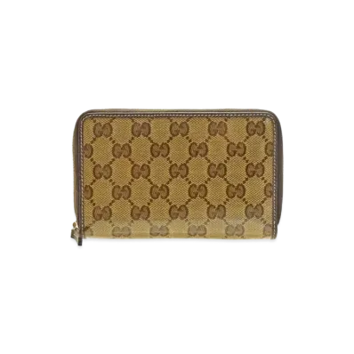 GUCCI GG Crystal Zip Around Wallet