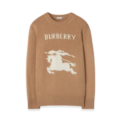 Burberry EKD Wool Cashmere Sweater "Camel"
