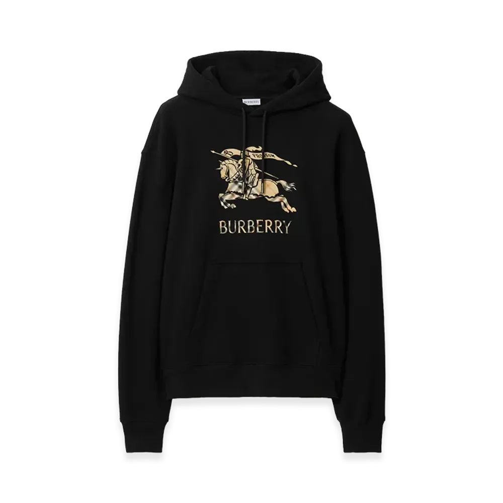 Burberry EKD Ombre Cotton Hoodie "Black"