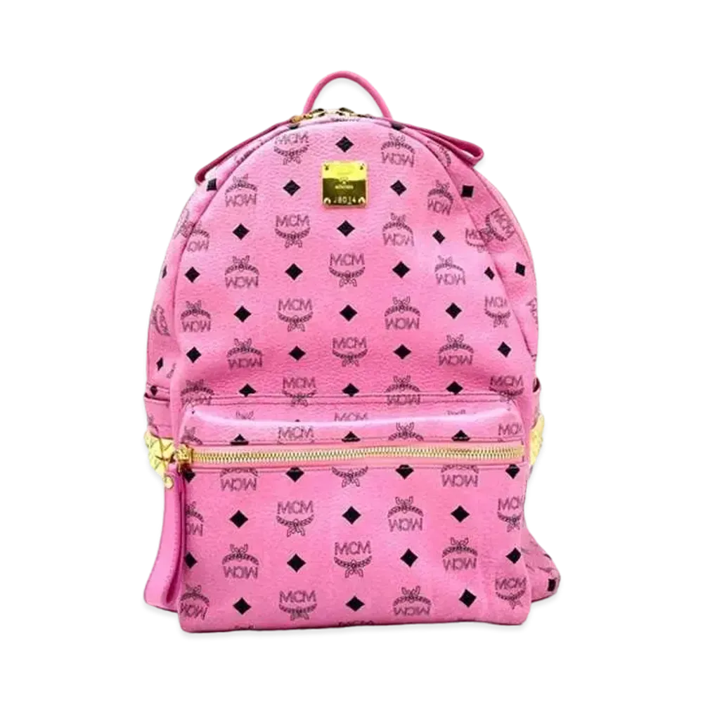 MCM Stark Visetos Backpack "Pink"