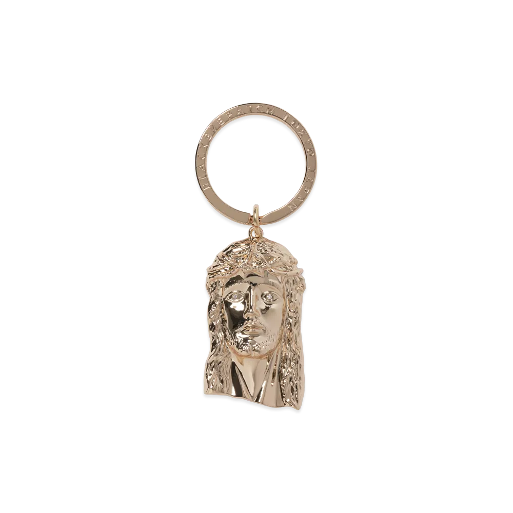 BlackEyePatch Jesus Plated Keychain "Gold"