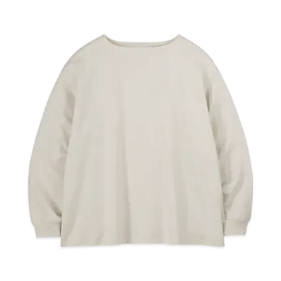 Graphpaper Recycled Cotton Jersey Boat Neck "Ecru"