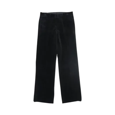 COMOLI Corduroy Piped Stem Pants - 24AW "Black"
