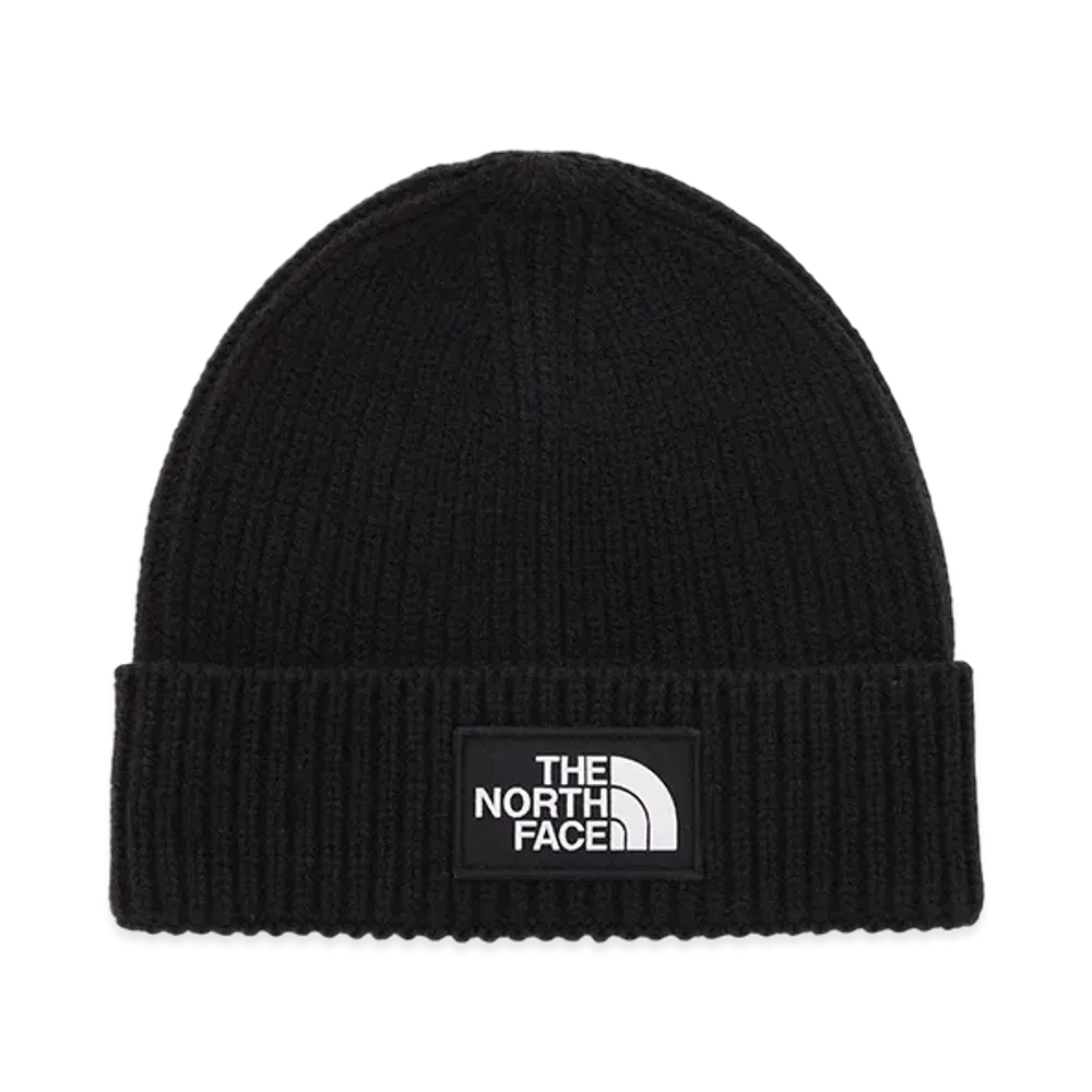 The North Face TNF Logo Box Cuffed Beanie "TNF Black"